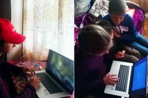 E.ON donează laptopuri copiilor fără posibilităţi să participe la “şcoala online”. Primul laptop donat de E.ON a ajuns ieri la o elevă din localitatea vasluiană Șuletea
