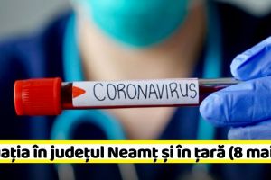 Coronavirus: 635 de cazuri în Neamţ. Vezi şi situaţia la nivel naţional (8 mai)