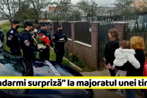 NEAMȚ: Surpriză de la jandarmi la majoratul unei tinere (VIDEO)