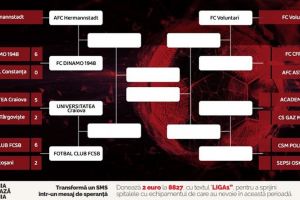 Fotbal virtual FC Viitorul, esec in meciul cu Dinamo din optimile Turneului Fotbalistilor 