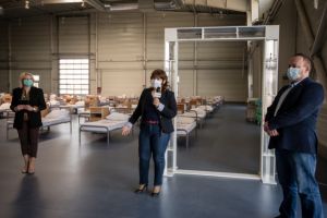 Poartă de sterilizare realizată de Universitatea „Aurel Vlaicu” pentru spitalul de campanie de la Expo