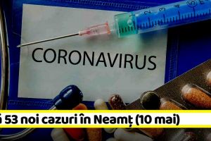 Coronavirus: Încă 53 noi cazuri în ultimele 24 de ore în Neamţ. Vezi şi situaţia în ţară (10 mai)