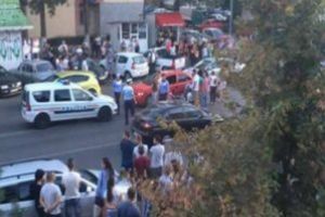 Elevă accidentată pe marcaj