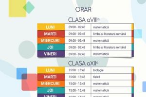 “Teleşcoala” îşi schimbă orarul, în această săptămână