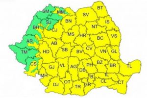 COD GALBEN de furtuni şi vânt puternic, la Braşov!