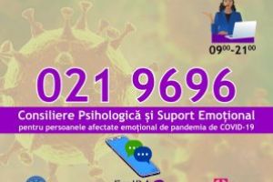 021.9696 – Linie telefonică de asistenţă psihologică pentru persoanele afectate de epidemia de noul coronavirus