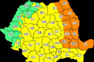 Alertă meteo. Cod portocaliu, marţi, pentru Botoşani