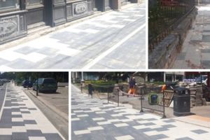 Dosar penal pentru trotuarele şotron din centrul Timişoarei