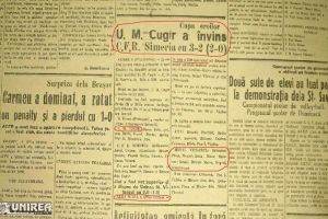 Fotbalul din judeţul Alba în timpul celui de-al Doilea Război Mondial | Activitatea echipelor de tradiţie Unirea Mihai Viteazul Alba Iulia şi UM Cugir în perioada 1941-1944
