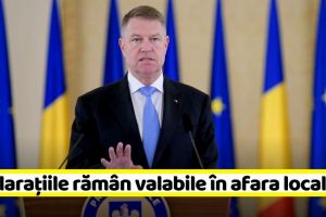 Iohannis: Ce se întâmplă de pe 15 mai. Declaraţia rămâne valabilă când ieşim din localitate
