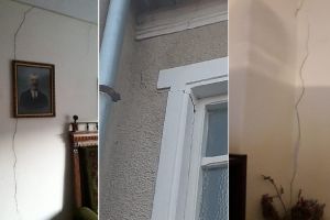 FOTO, VIDEO| Satul românesc sfărâmat de greutatea convoaielor cu lemne