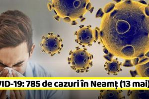 Coronavirus: 785 de cazuri în Neamţ. Vezi şi situaţia în ţară (13 mai)