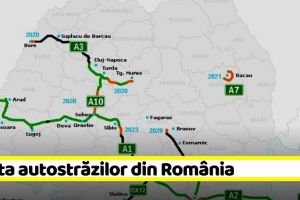 Harta autostrăzilor la zi. În continuare, Moldova nu există pe harta autostrăzilor din România