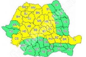 Vânt puternic în toată ţara. Nordul judeţului va fi, din nou, sub cod galben