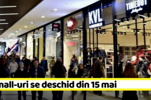 Starea de alertă, modificată din nou. Ce mall-uri se deschid din 15 mai