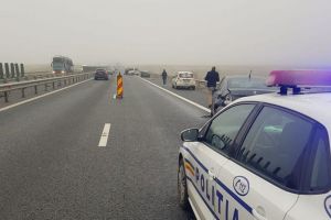 Accident mortal pe autostrada Sibiu – Deva – Un om a fost lovit în plin de un TIR