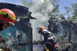 Incendiu la o anexă gospodărească din localitatea Sărăţeni