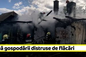 NEAMȚ: Două gospodării distruse de flăcări. Un incendiu a fost pus intenţionat (FOTO)