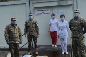 Liga Militarilor Profesionisti a donat astazi Spitalului Militar din Constanta combinezoane medicale de protectie
