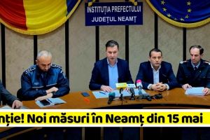 Atenţie! Noi măsuri în judeţul Neamţ din 15 mai. Se deschid cimitirele; parcurile; ştrandurile; târgurile