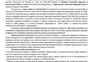 Comunicat de presa: CRESTEREA EFICIENTEI ENERGETICE LA PAVILIONUL 45-13-22 (COMANDAMENT) AL  INSPECTORATULUI DE JANDARMI JUDETEAN CONSTANTA