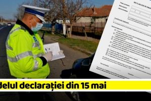Modelul declaraţiei pe care trebuie să o avem dacă părăsim localitatea din 15 mai