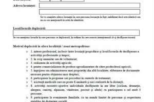 Cum arată declaraţia pe propria răspundere cu care puteţi ieşi din localitate