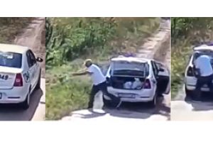 VIDEO Nesimtirea este in floare in Braila / Taximetrist prin cu gunoiul in sac