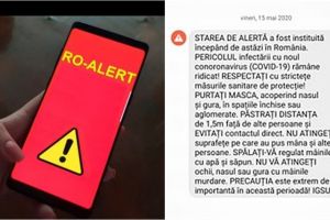 FOTO. Mesaj RO-ALERT privind starea de alertă: ,,Pericolul rămâne ridicat”