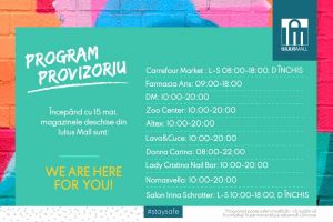 Parcul, saloanele de înfrumuseţare şi noi locaţii se redeschid la Palas şi Iulius Mall! Vezi lista completă a serviciilor şi magazinelor disponibile!