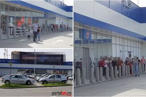 FOTO. Nebunie la Pepco Satu Mare! Oamenii au format cozi la intrarea în magazin