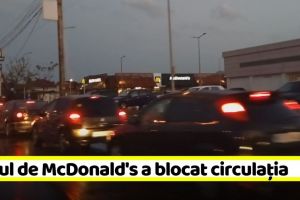 McDonald’s Piatra-Neamţ, luat cu asalt de la ridicarea restricţiilor (VIDEO)