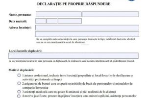 Suceveni, puteţi circula şi fără declaraţie pe proprie răspundere. Iată cine şi unde poate
