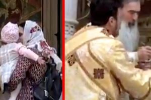 VIDEO| ÎPS Teodosie, Arhiepiscopul Tomisului, a împărtăşit copii cu aceeaşi linguriţă, profitând de vidul legislativ