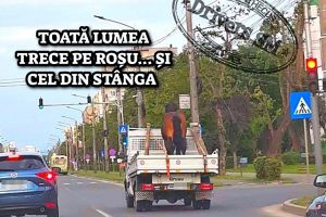 FOTO. Camionetă cu un cal în plus, fotografiată în Satu Mare