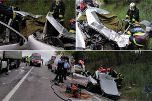 Accident mortal! O maşină cu sătmăreni s-a izbit violent de un TIR