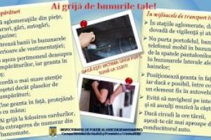 IPJ Maramureş: Bunurile tale sunt preţioase! Ia-ţi măsurile necesare pentru ca ceea ce îţi aparţine să nu ajungă în posesia altuia!