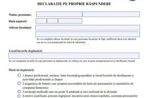 Suceveni, puteţi circula şi fără declaraţie pe proprie răspundere. Iată cine şi unde poate