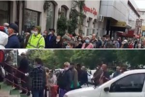 Pensionari la coada in fata Casei de Ajutor Reciproc din Constanta si la Casa Judeteana de Pensii. Motivul care i-a scos din locuinte (galerie foto +video) 