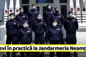 9 elevi jandarmi în practică la Jandarmeria Neamţ (FOTO)