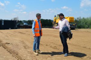 FOTO. Prefectul cere accelerarea lucrărilor la centură. Noul pod ar putea fi terminat până la toamnă