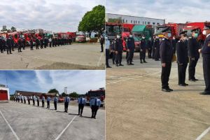 FOTO| Schimbare de gardă la ISU Alba: 14 salvatori din noua generaţie iau locul celor 3 militari trecuţi în rezervă