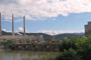 Protest spontan la Termocentrala Mintia