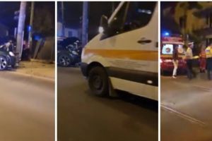 Accident cu două victime după ce un şofer a trecut pe roşu, la Timişoara