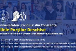  Universitatea Ovidius din Constanta organizeaza Zilele Portilor Deschise in mediul online 