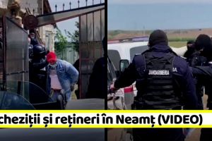 Percheziţii şi reţineri în Neamţ (VIDEO)
