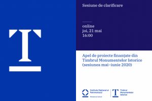 Apel de proiecte finanţate prin Timbrul Monumentelor Istorice (sesiunea mai-iunie 2020)