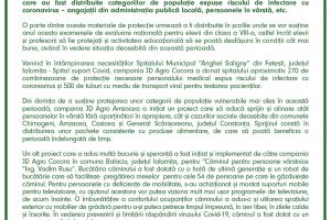 Comunicat de presa: JD Agro Cocora si JD Agro Amzacea - campanie de prevenire si limitare a raspandirii virusului Covid-19