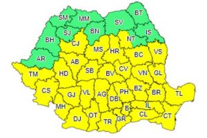 Avertizare meteo COD GALBEN de vreme rea, pentru judeţul Braşov!