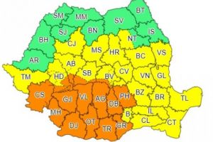 BREAKING - ALERTE METEO de cod GALBEN şi PORTOCALIU de ploi şi vijelii în România